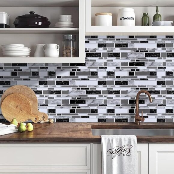 Peel & Stick Kitchen Wallpaper Backsplash Wall Paper for Kitchen 11.8inch x 78in - Picture 5 of 9